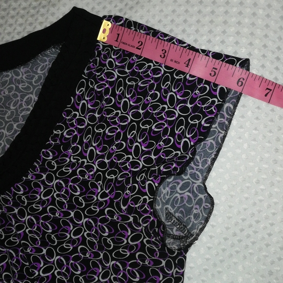 Six Degrees Braid Round Neck Multicolor Women Print Tops Size XL - Picture 12 of 16